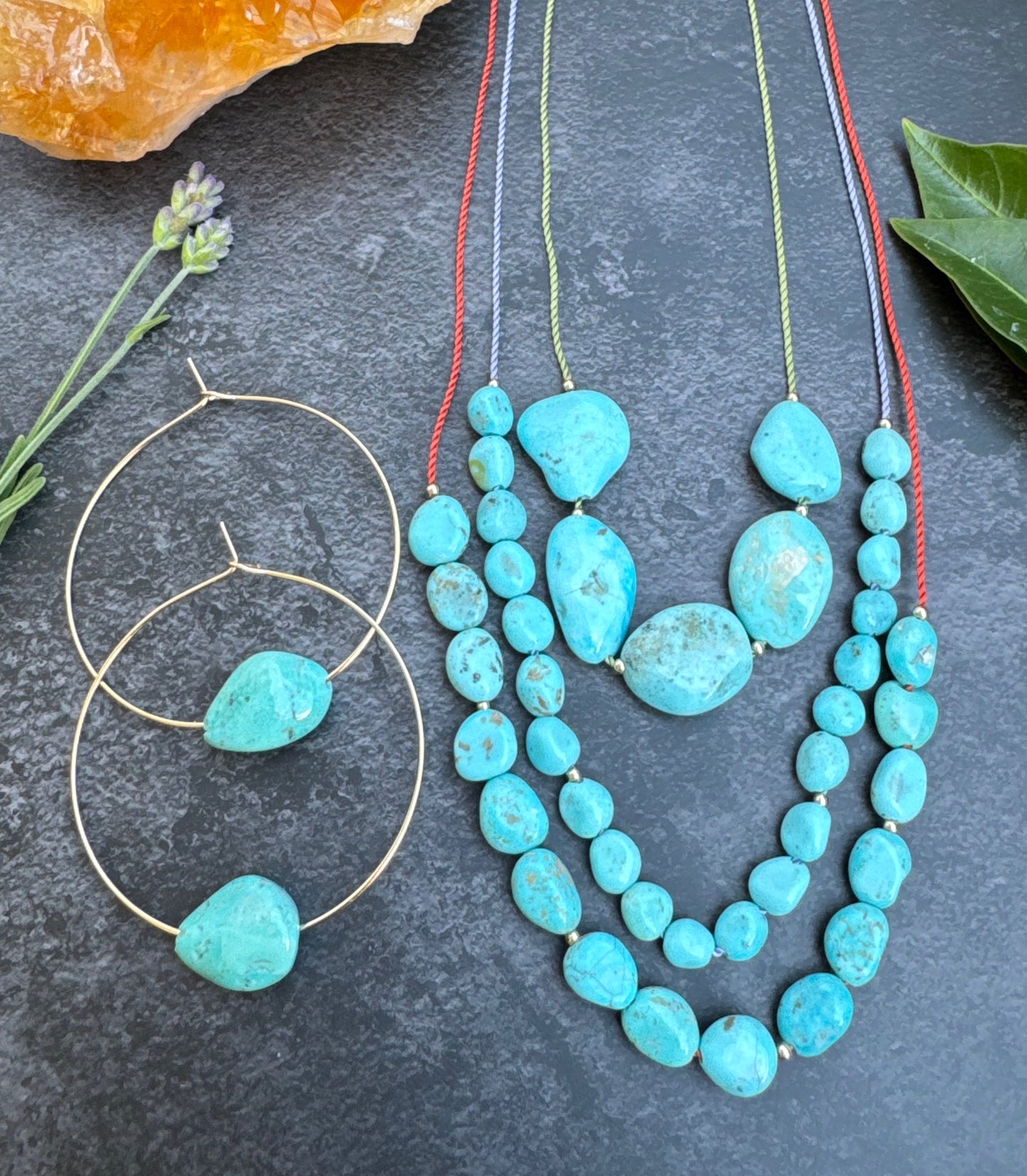 Sonoran Turquoise Slider Necklaces