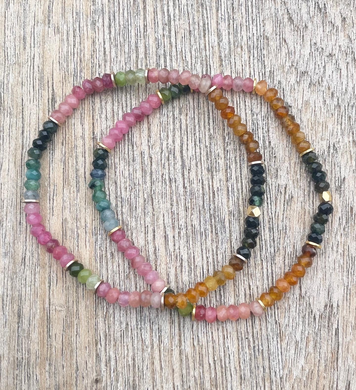 Watermelon Tourmaline bracelet