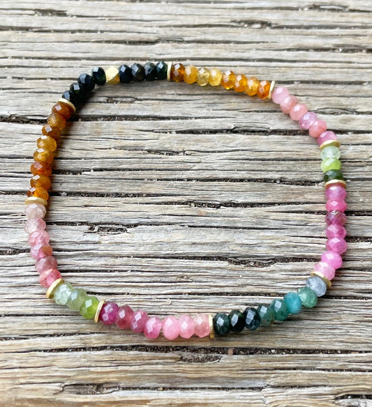 Watermelon Tourmaline bracelet