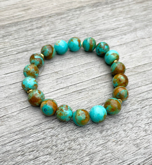 Kingman Turquoise Bracelet - Large stone