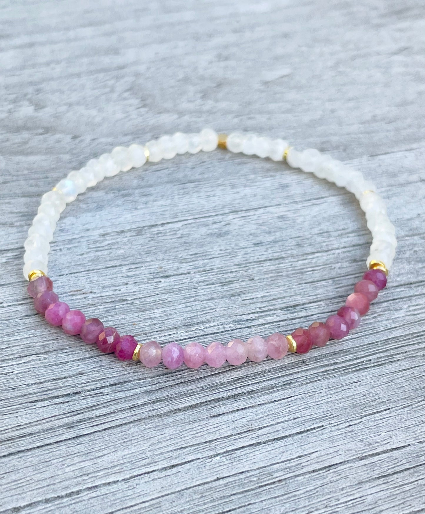 Tourmaline and Moonstone Bracelet